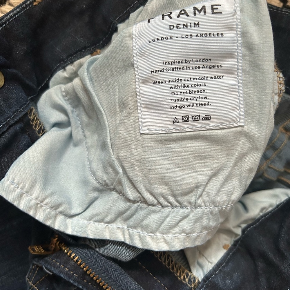 Frame Le Crop Mini Boot Side Split Jeans Size 25 - image 4